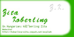 zita koberling business card